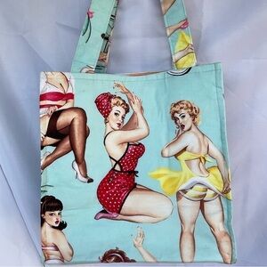 PIN-UP-GIRL BAG all cotton lined.